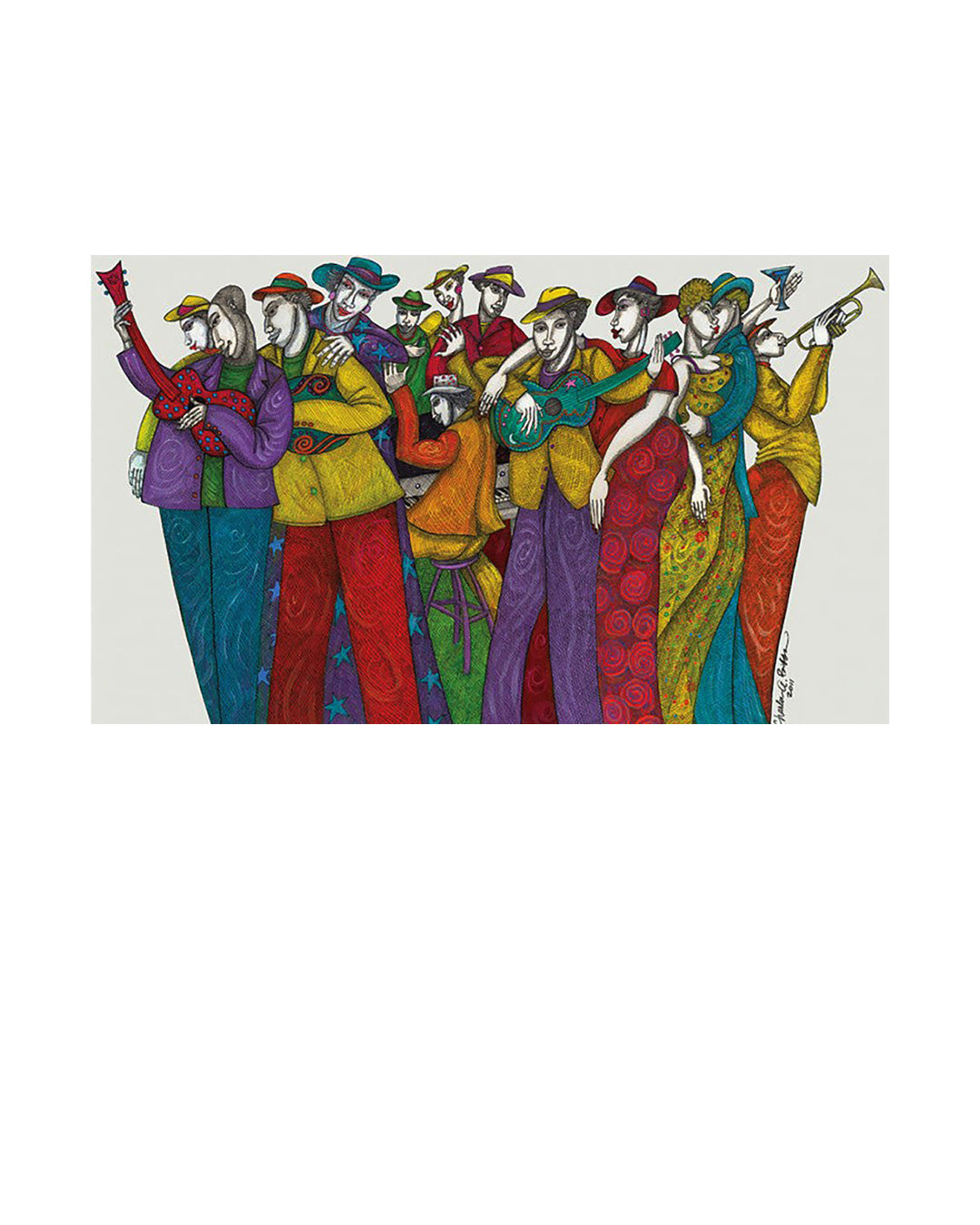 Mixin It Up — original artwork by Charles A. Bibbs