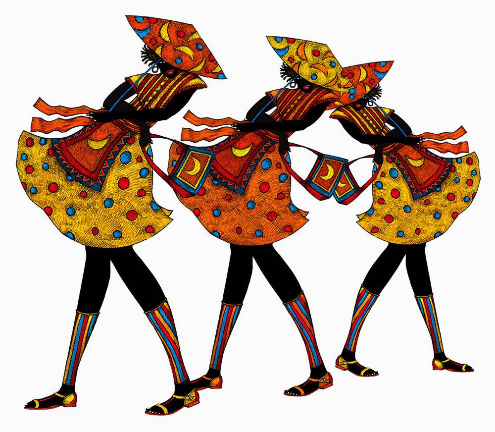 Detail of Moon Children by Charles A. Bibbs