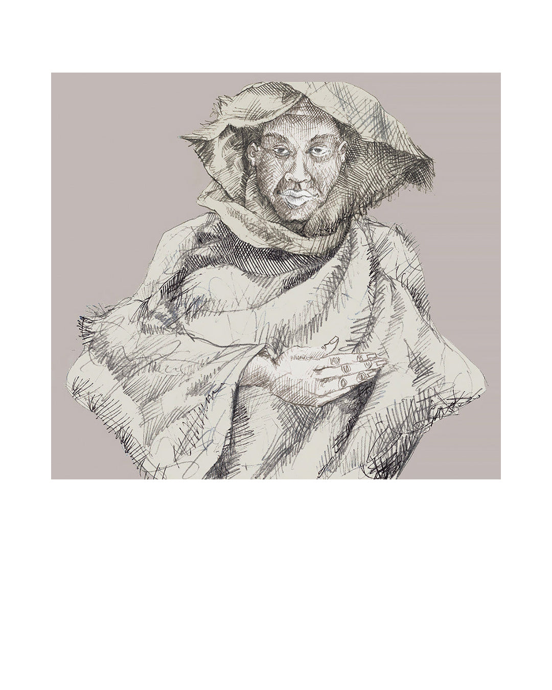 Burlap Man — original artwork by Charles A. Bibbs