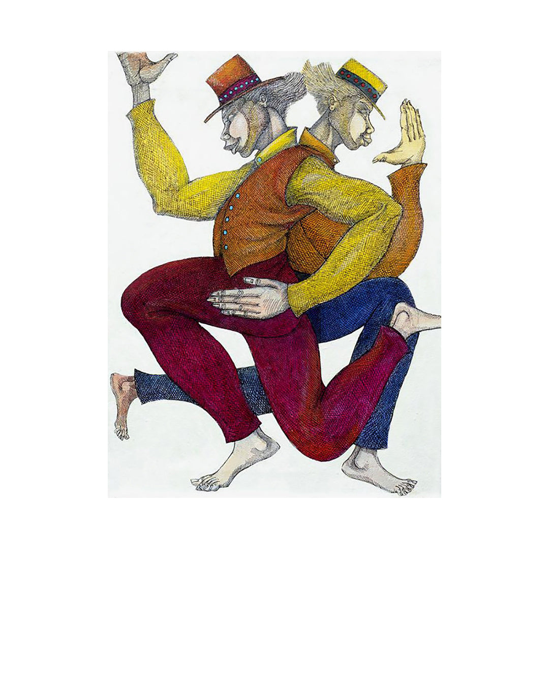 Barefootin 2 — original artwork by Charles A. Bibbs