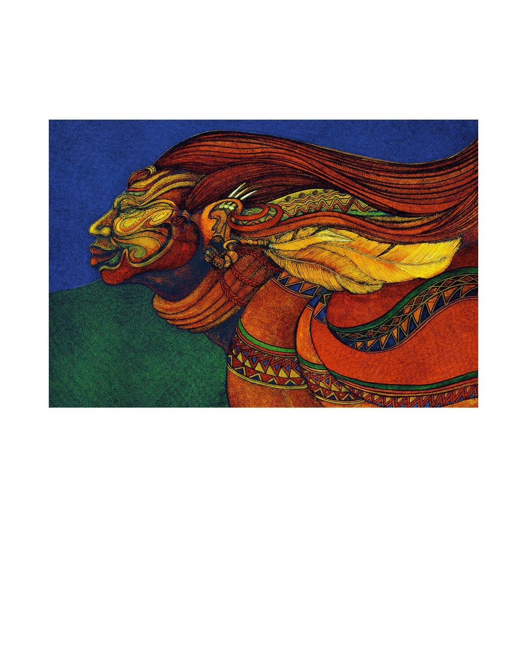 African Adorned — original artwork by Charles A. Bibbs