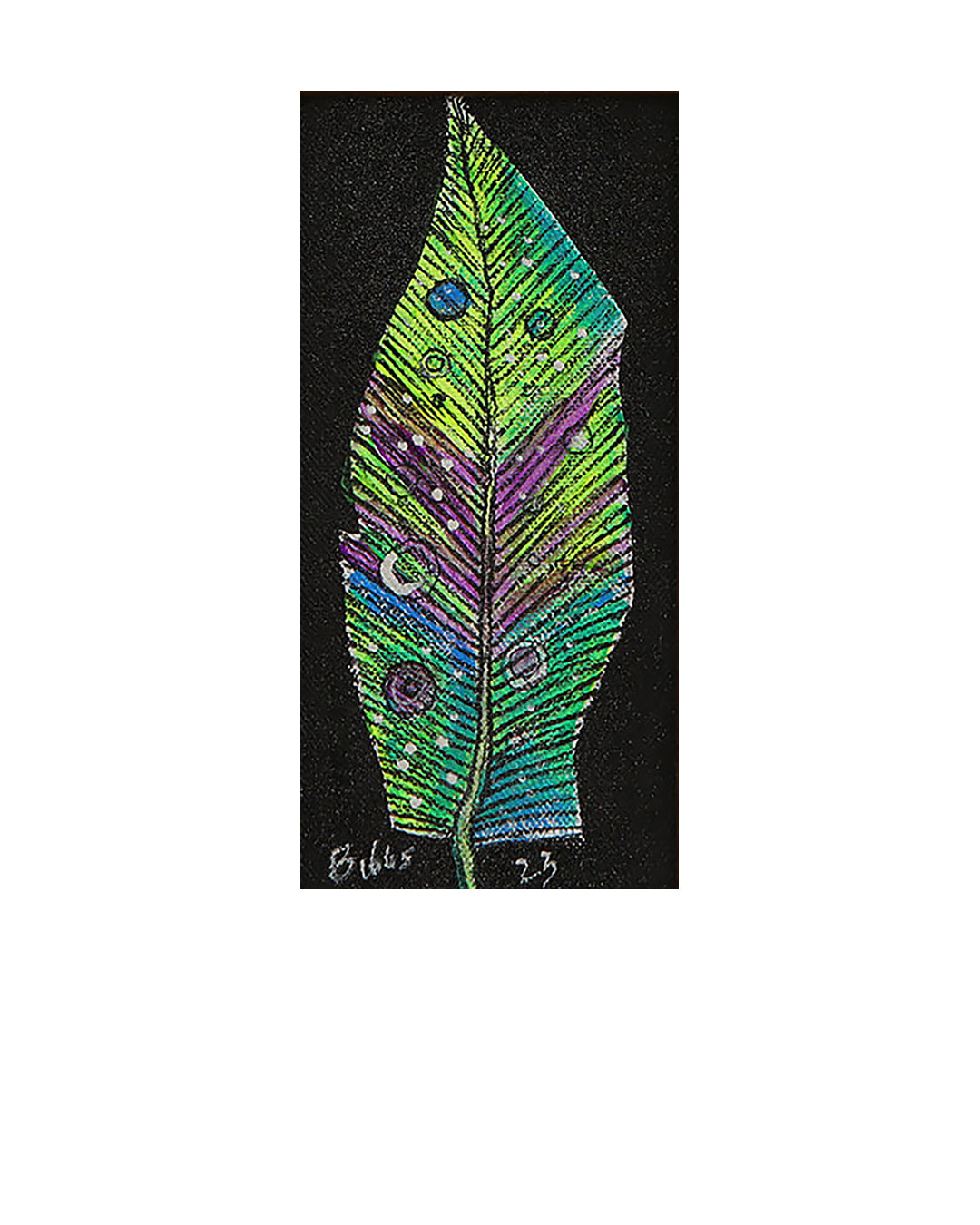 Feather No. 3 (2023) — original artwork by Charles A. Bibbs