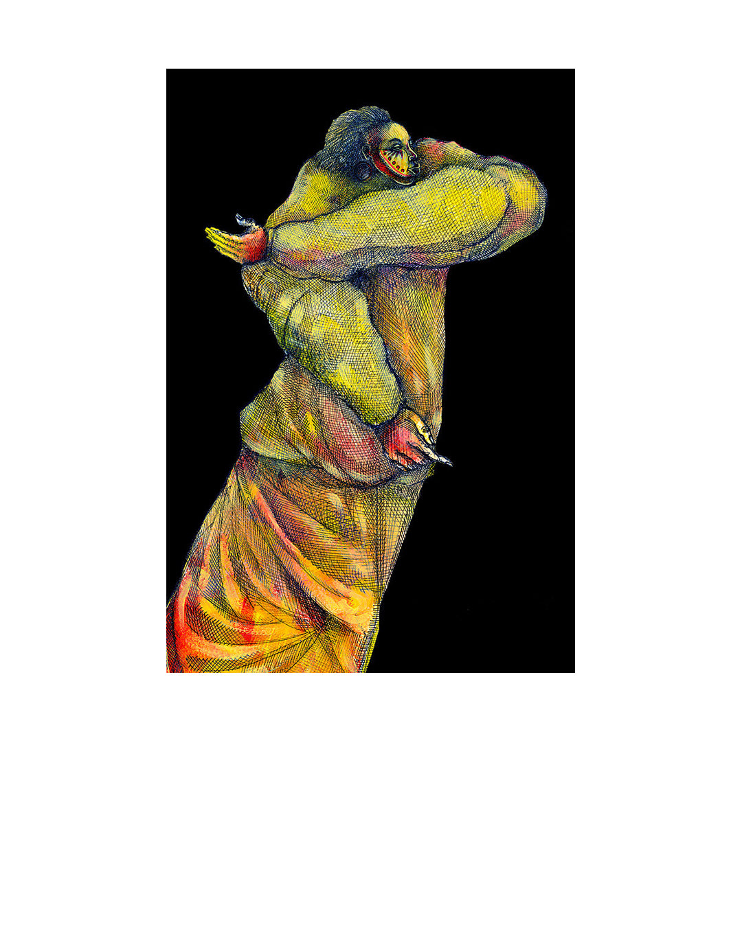 Walking In Darkness — original artwork by Charles A. Bibbs