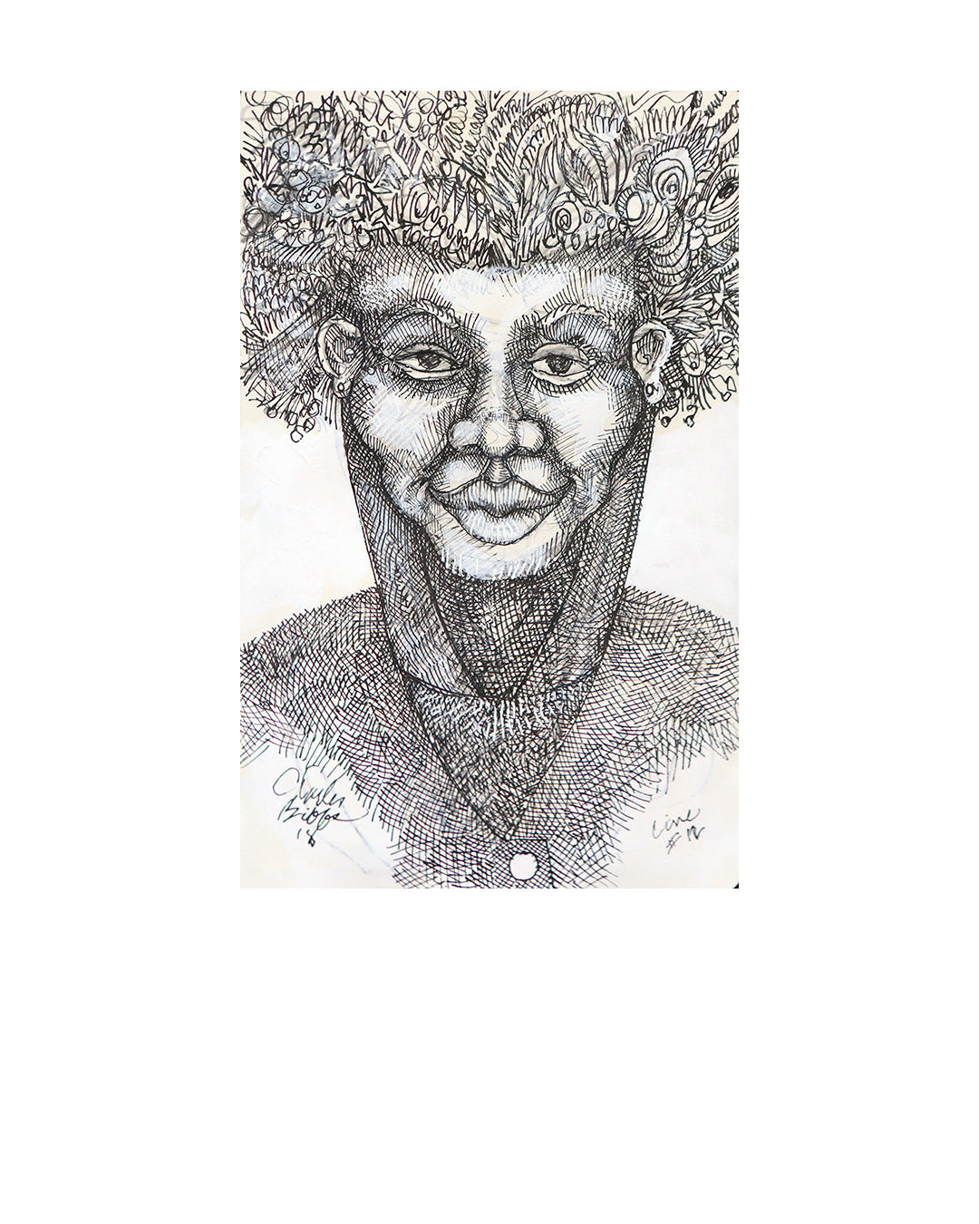 Line # 12 — original artwork by Charles A. Bibbs