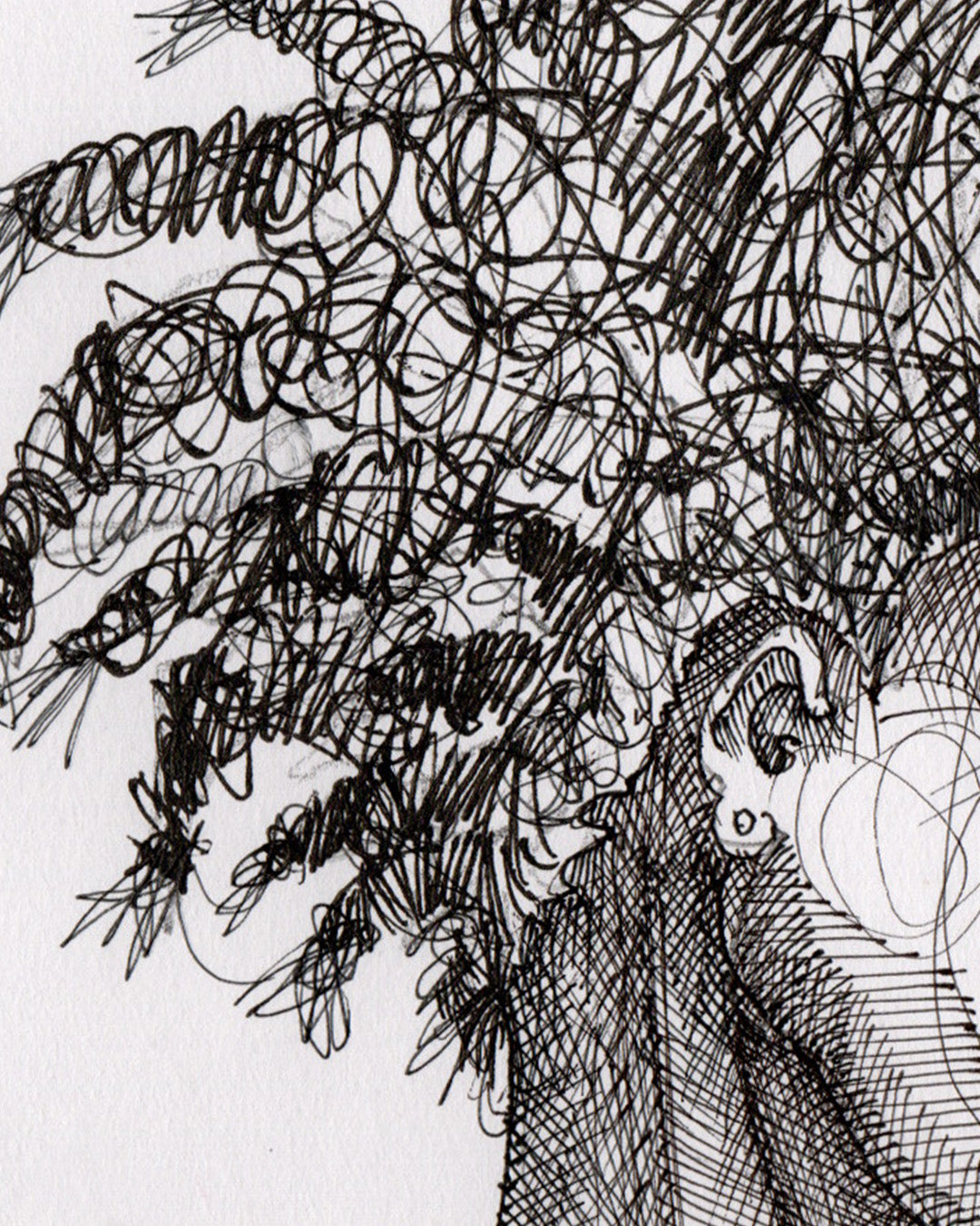 10 Min Drawing Hair by Charles A. Bibbs — Detail