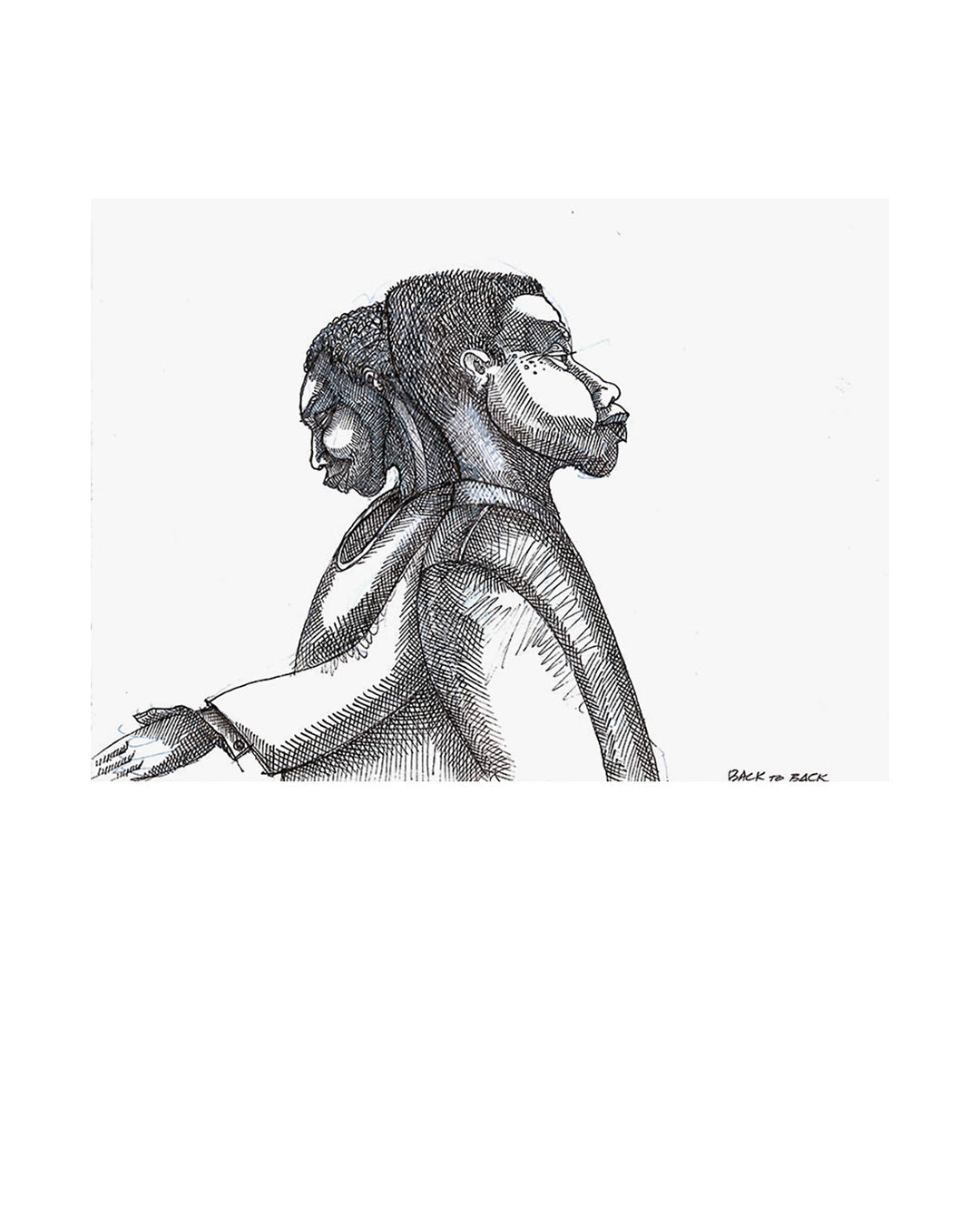 Back To Back — original artwork by Charles A. Bibbs