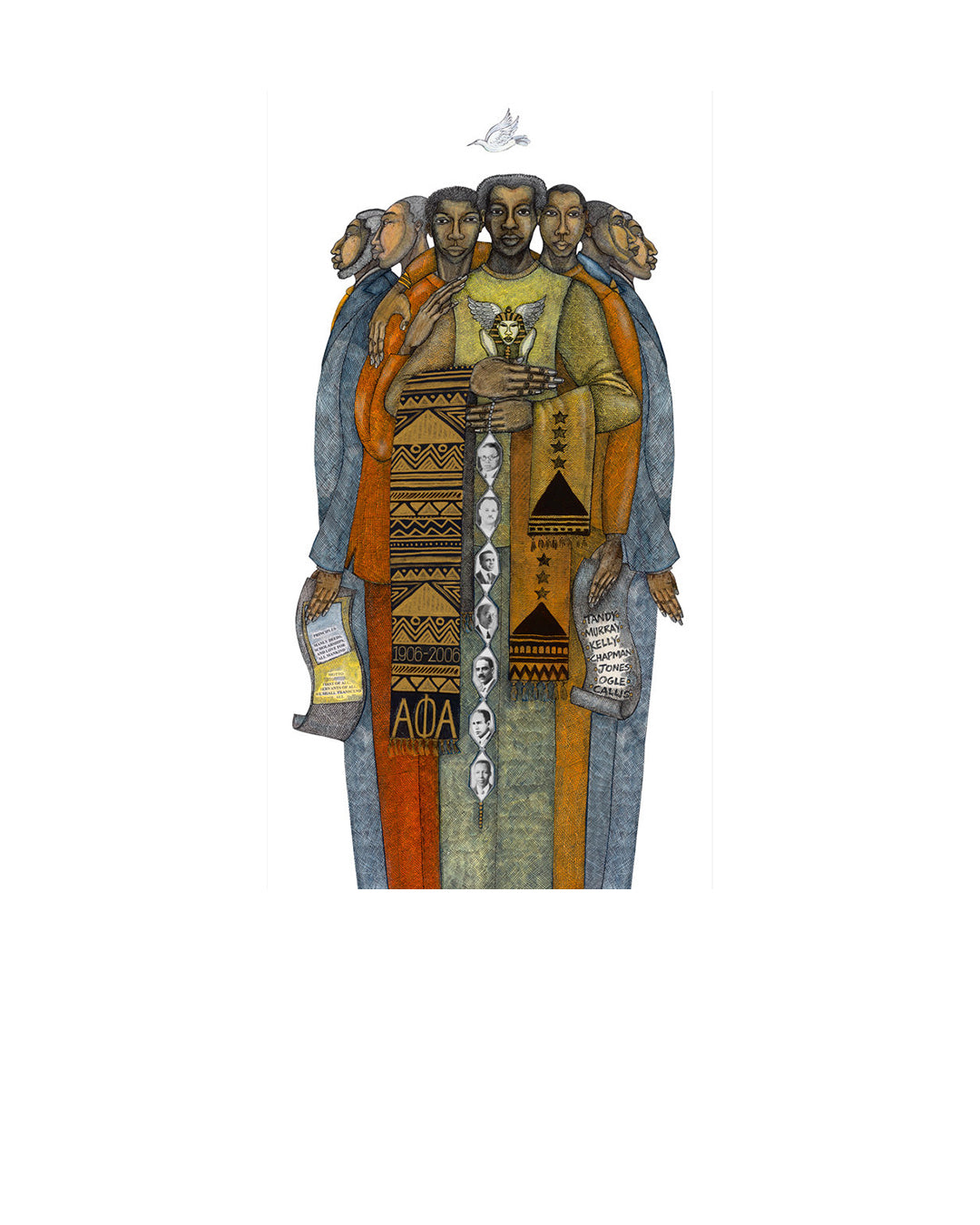 Brotherhood - Alpha Phi Alpha — original artwork by Charles A. Bibbs