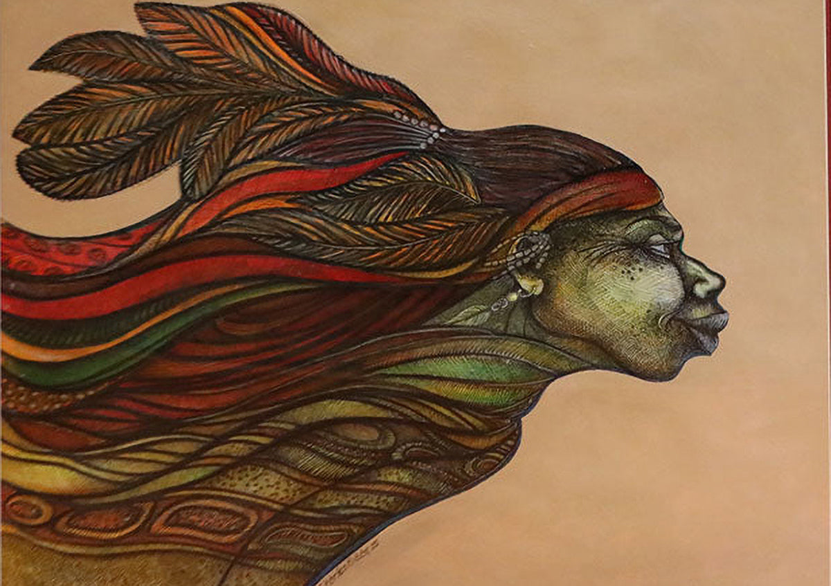 Detail of The African Windface by Charles A. Bibbs