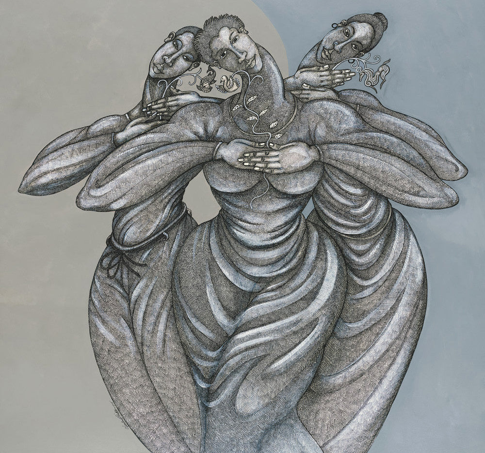 Detail of The Caregivers I by Charles A. Bibbs