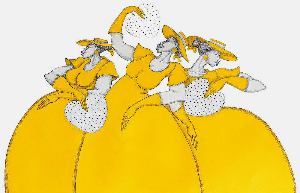Detail of Polka Dots Fans by Charles A. Bibbs