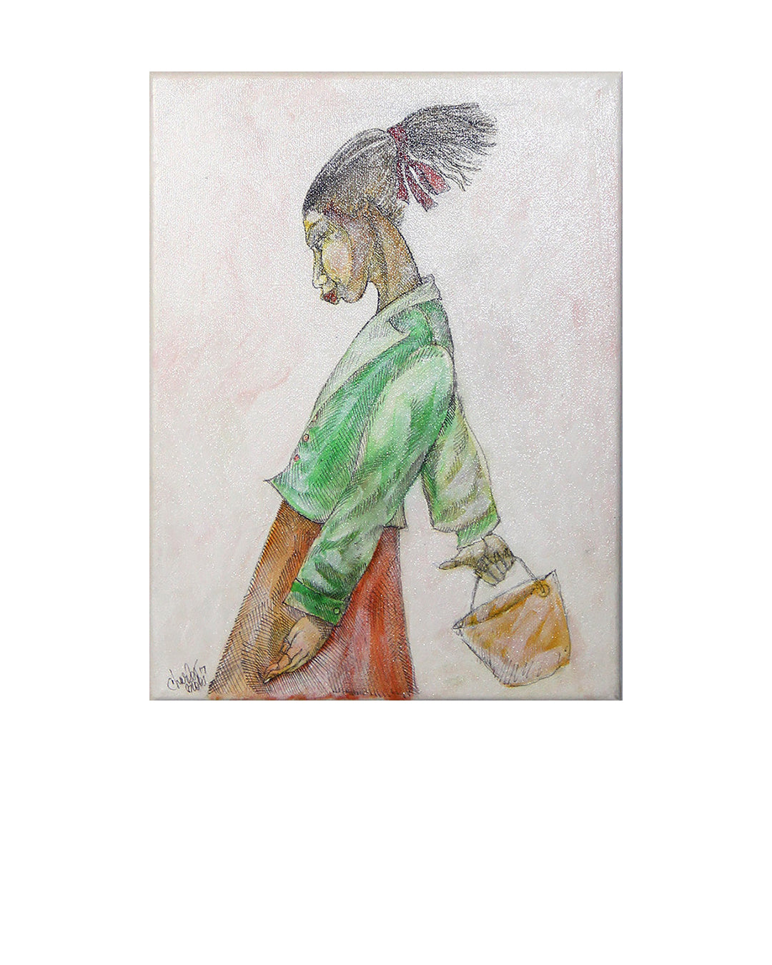 The Yellow Pail — original artwork by Charles A. Bibbs