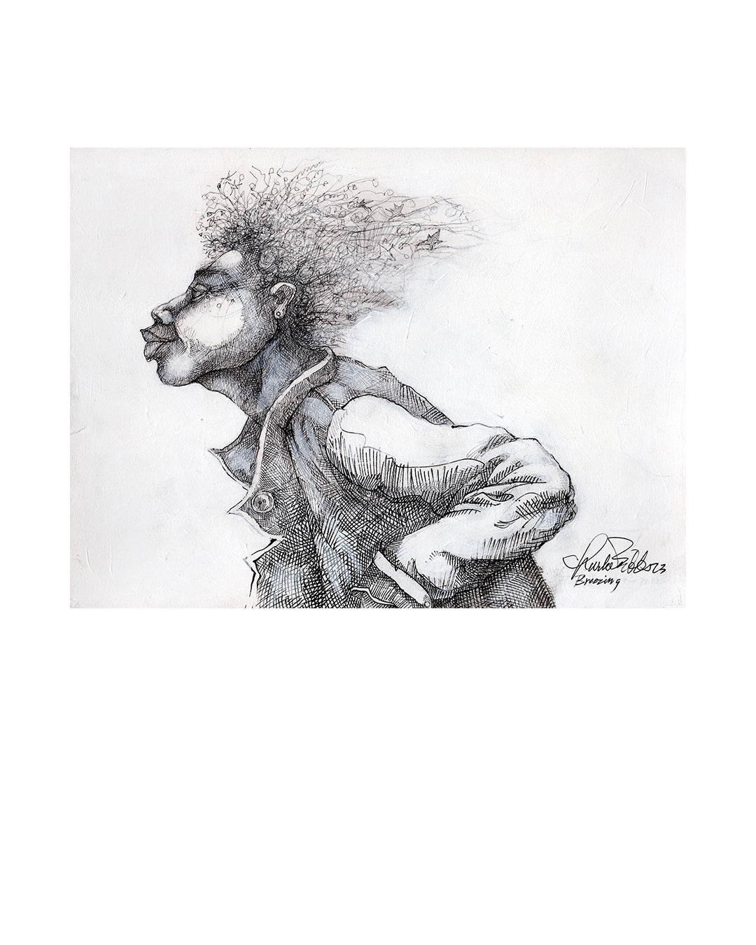 Breezin — original artwork by Charles A. Bibbs