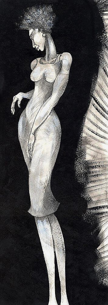 Detail of Long Leg Lady by Charles A. Bibbs