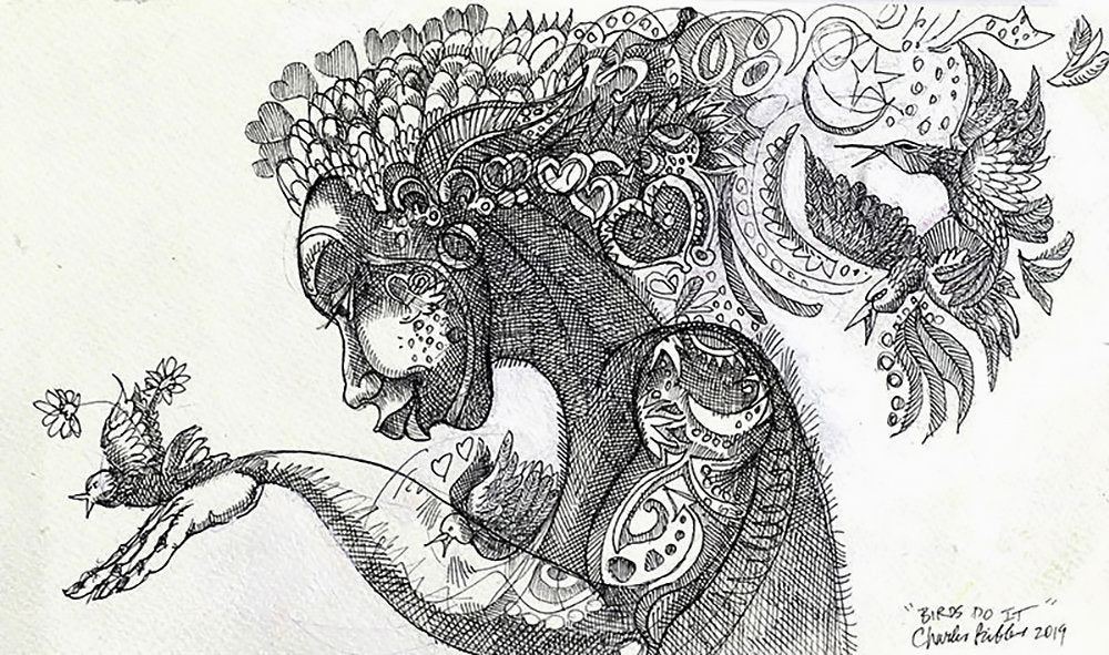 Detail of Birds Do It by Charles A. Bibbs