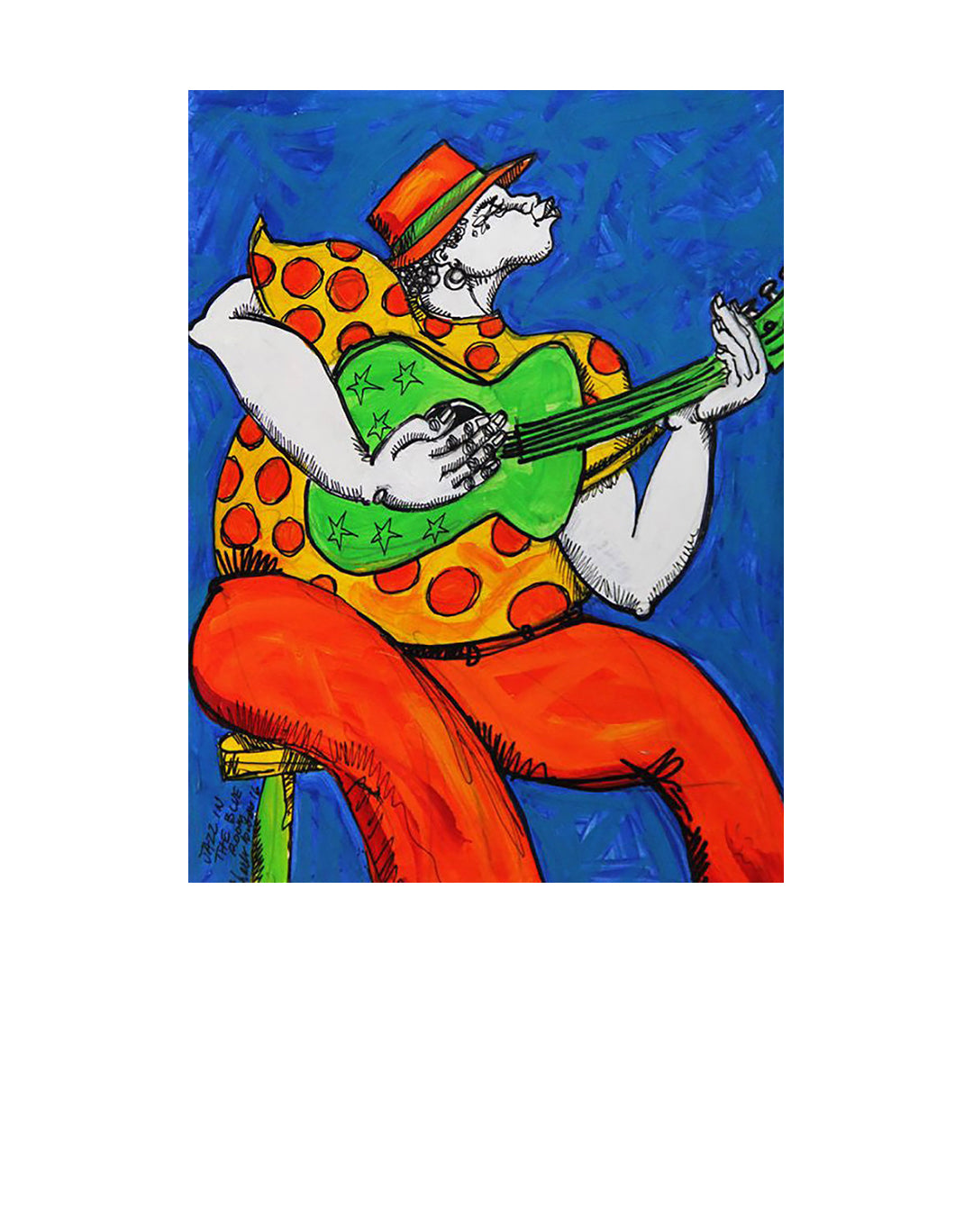 Jazz In The Blue — original artwork by Charles A. Bibbs