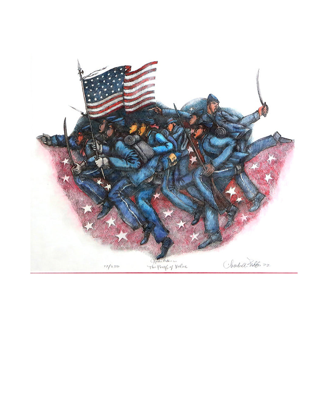 Proof Of Valor - Framed — original artwork by Charles A. Bibbs