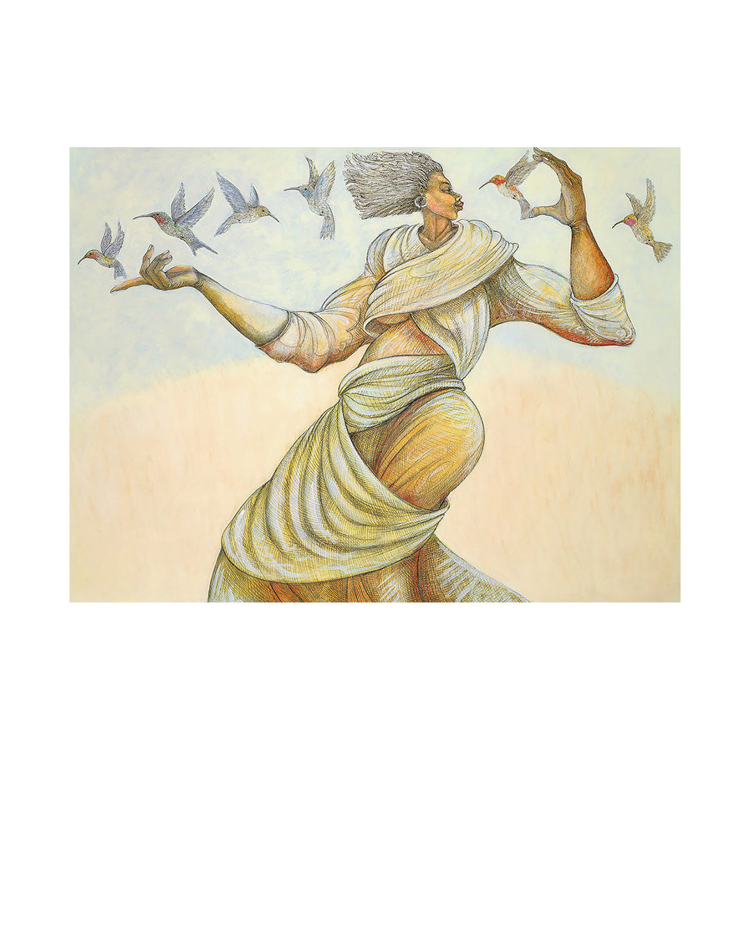 Reminisce — original artwork by Charles A. Bibbs