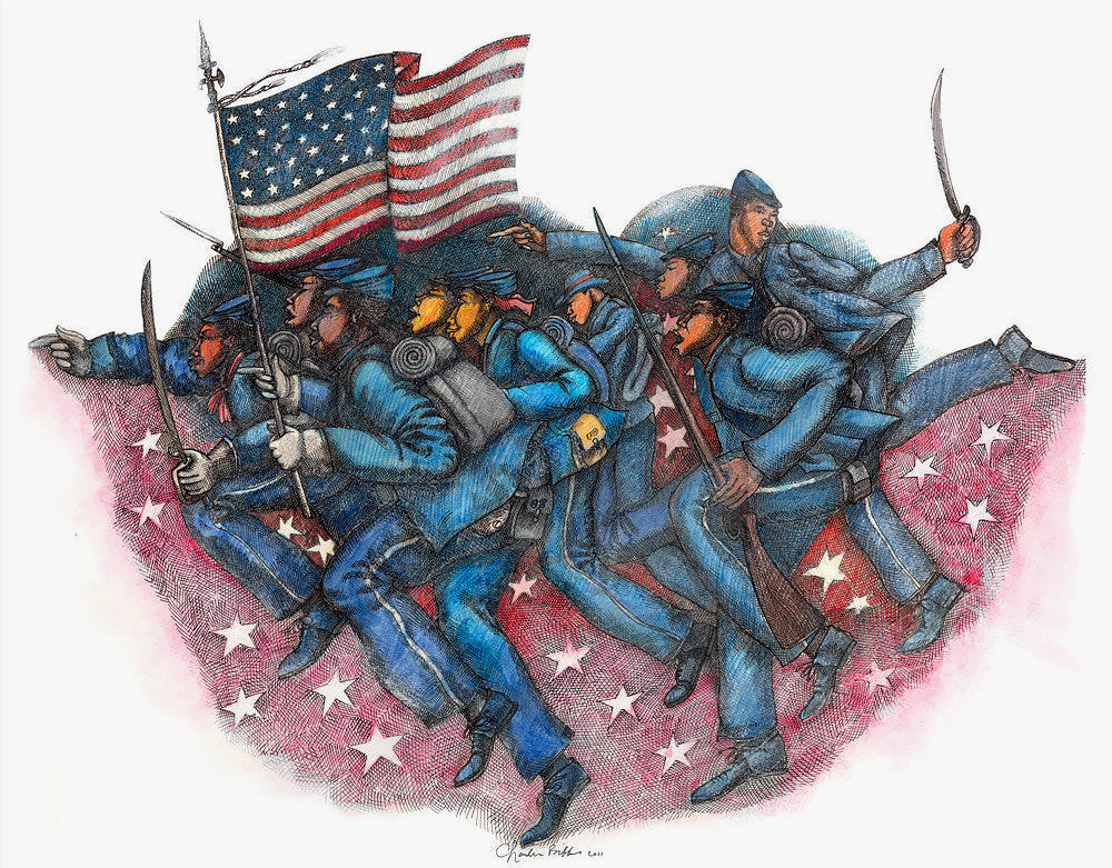 Detail of Proof Of Valor by Charles A. Bibbs