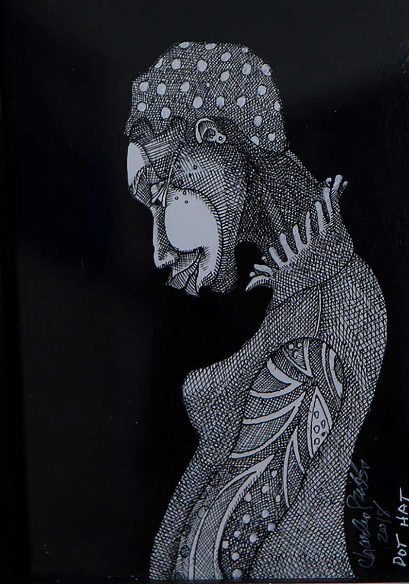 Detail of Dotted Hat by Charles A. Bibbs