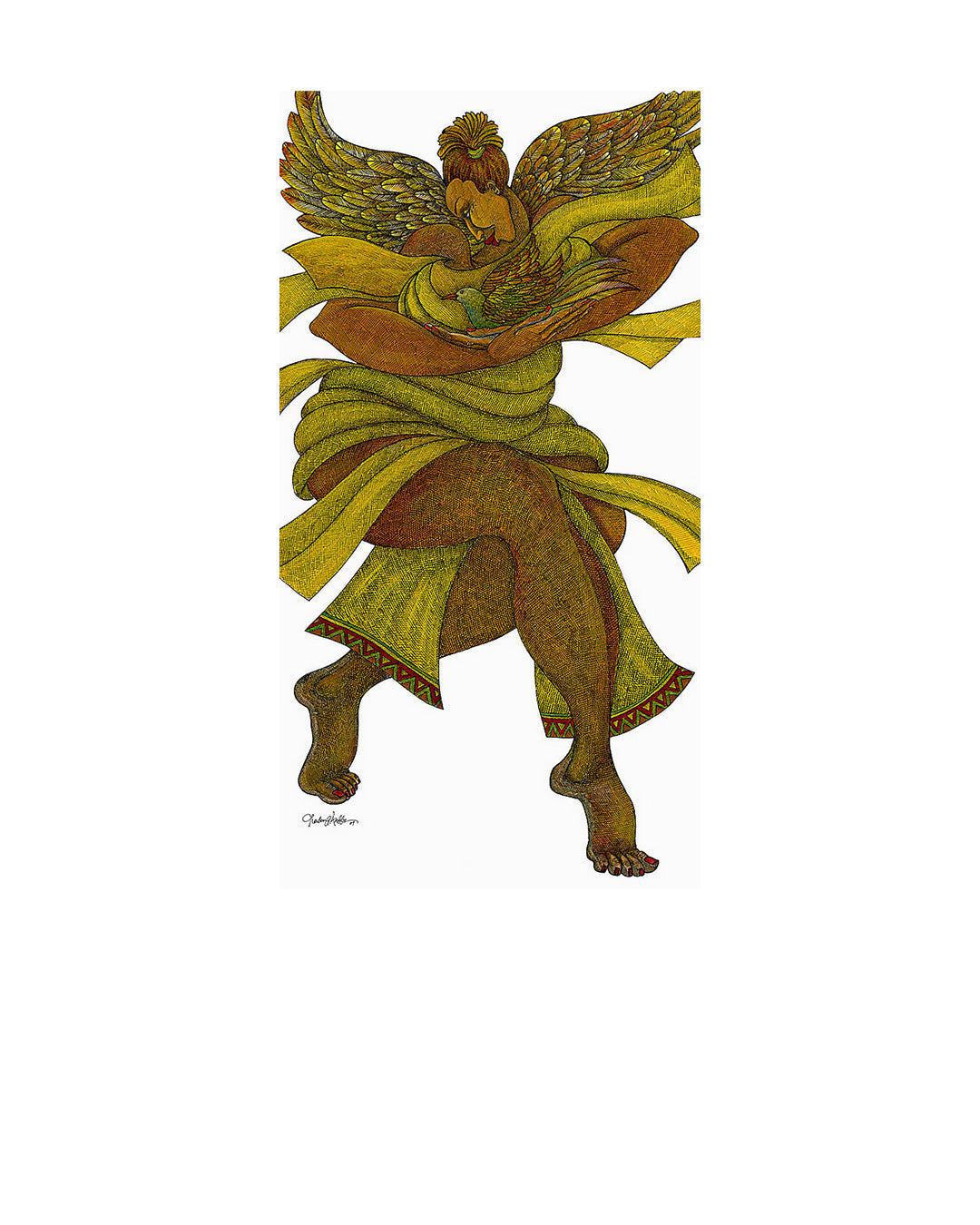 Healing Grace — original artwork by Charles A. Bibbs