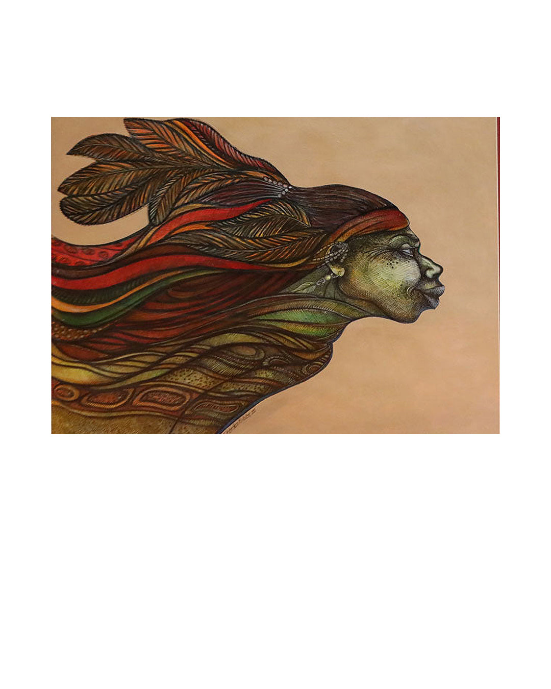 The African Windface — original artwork by Charles A. Bibbs