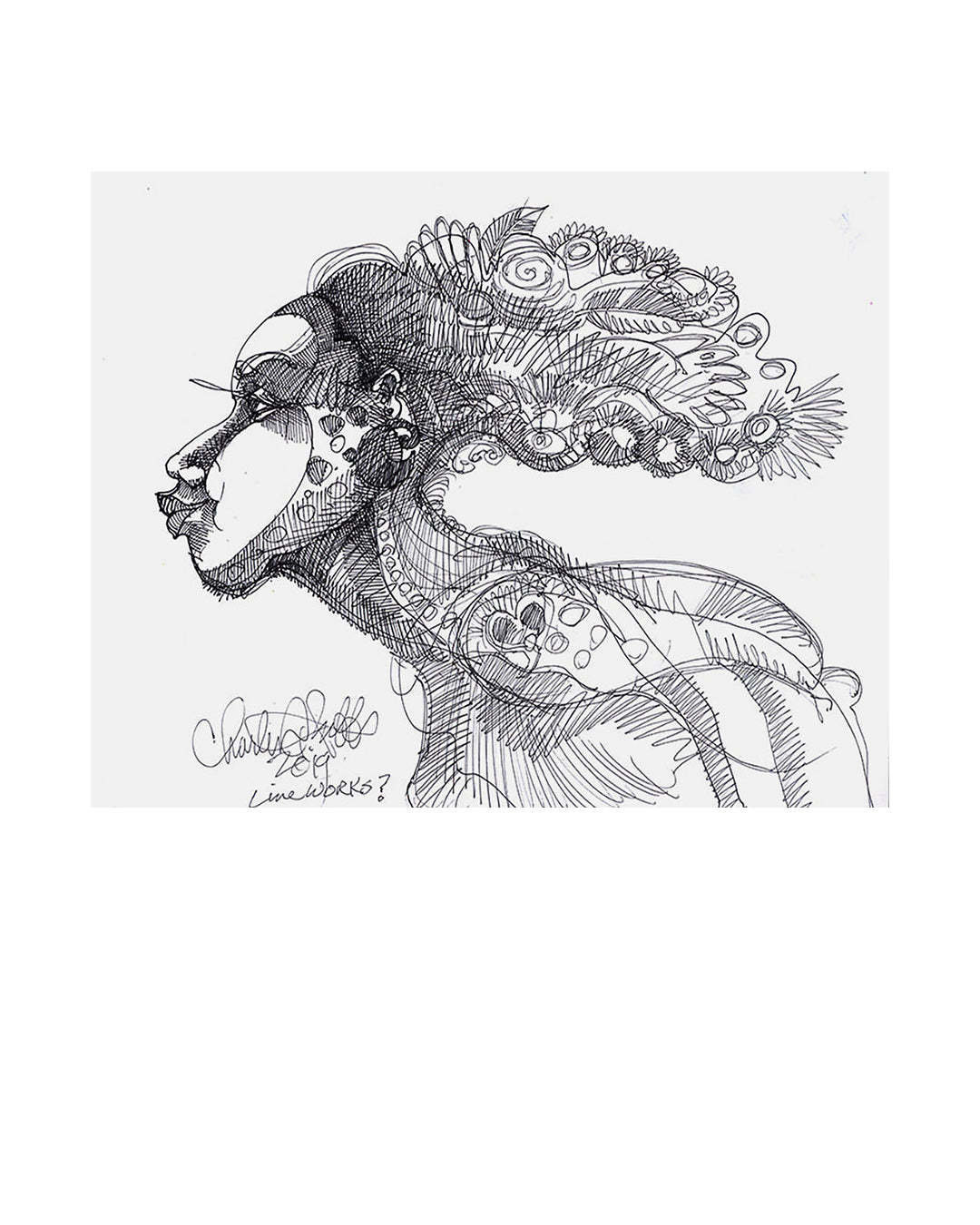 Line Works — original artwork by Charles A. Bibbs