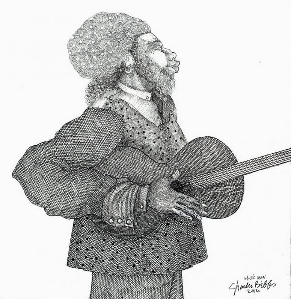 Detail of Music Man by Charles A. Bibbs
