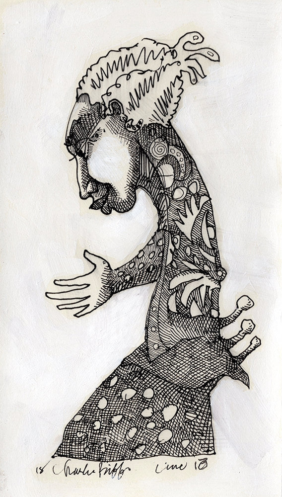 Detail of Line Drawing - 10 by Charles A. Bibbs