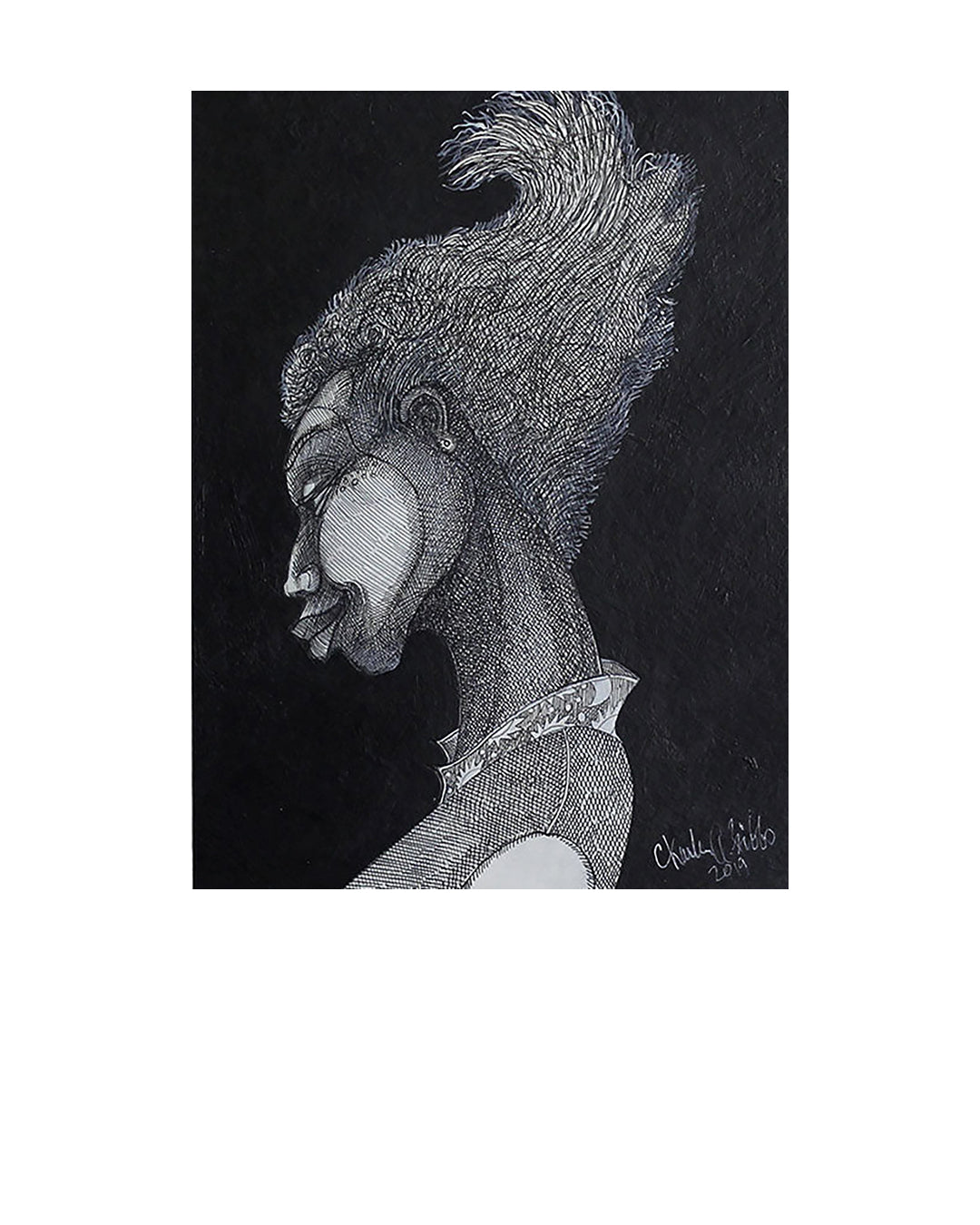 Black Girl III — original artwork by Charles A. Bibbs