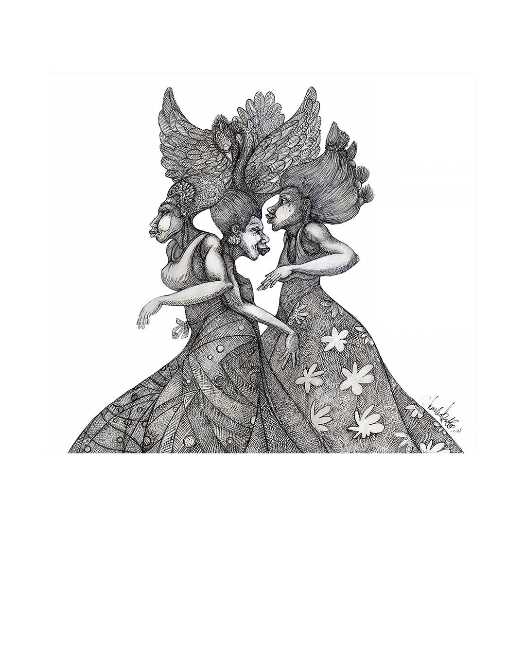 Wisdom, Legacy, and Grace — original artwork by Charles A. Bibbs