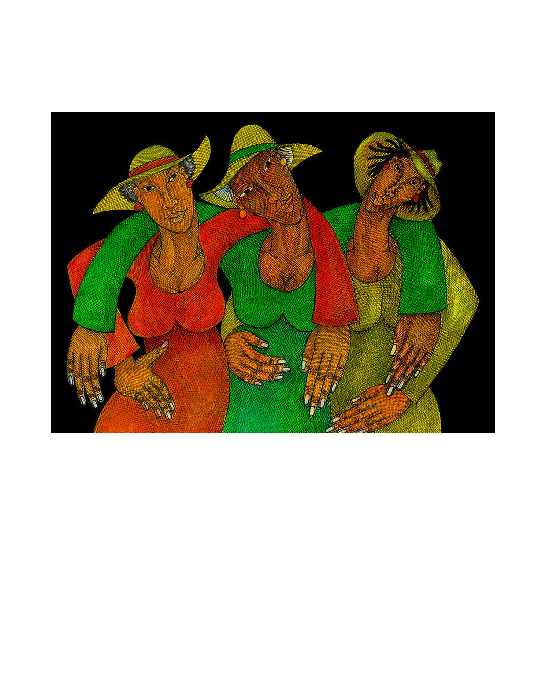 Hats — original artwork by Charles A. Bibbs