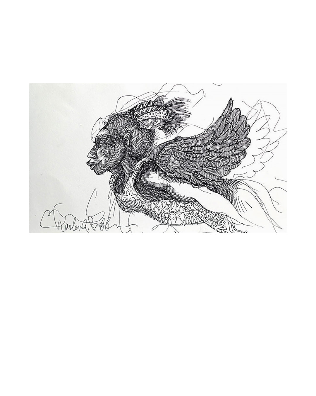 Angel Girl — original artwork by Charles A. Bibbs