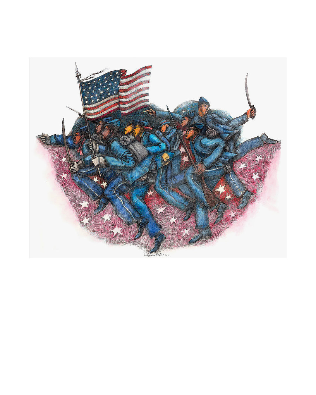 Proof Of Valor — original artwork by Charles A. Bibbs