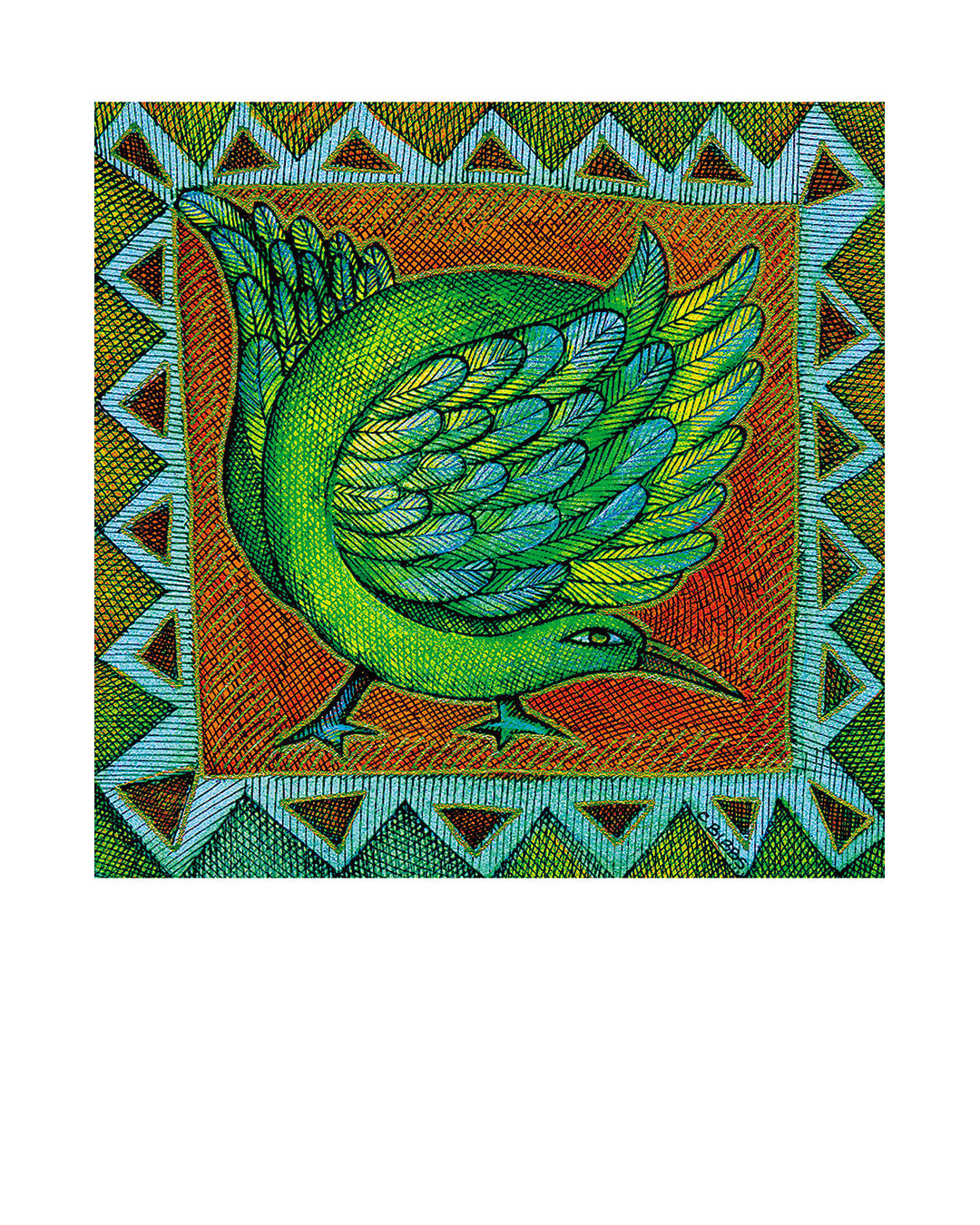 Bird Motiff — original artwork by Charles A. Bibbs