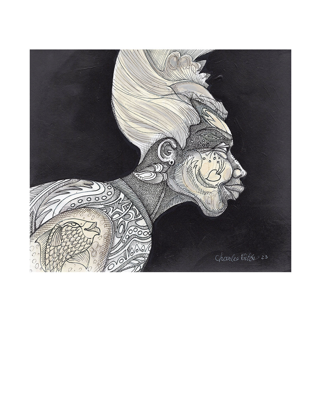 Movin On — original artwork by Charles A. Bibbs