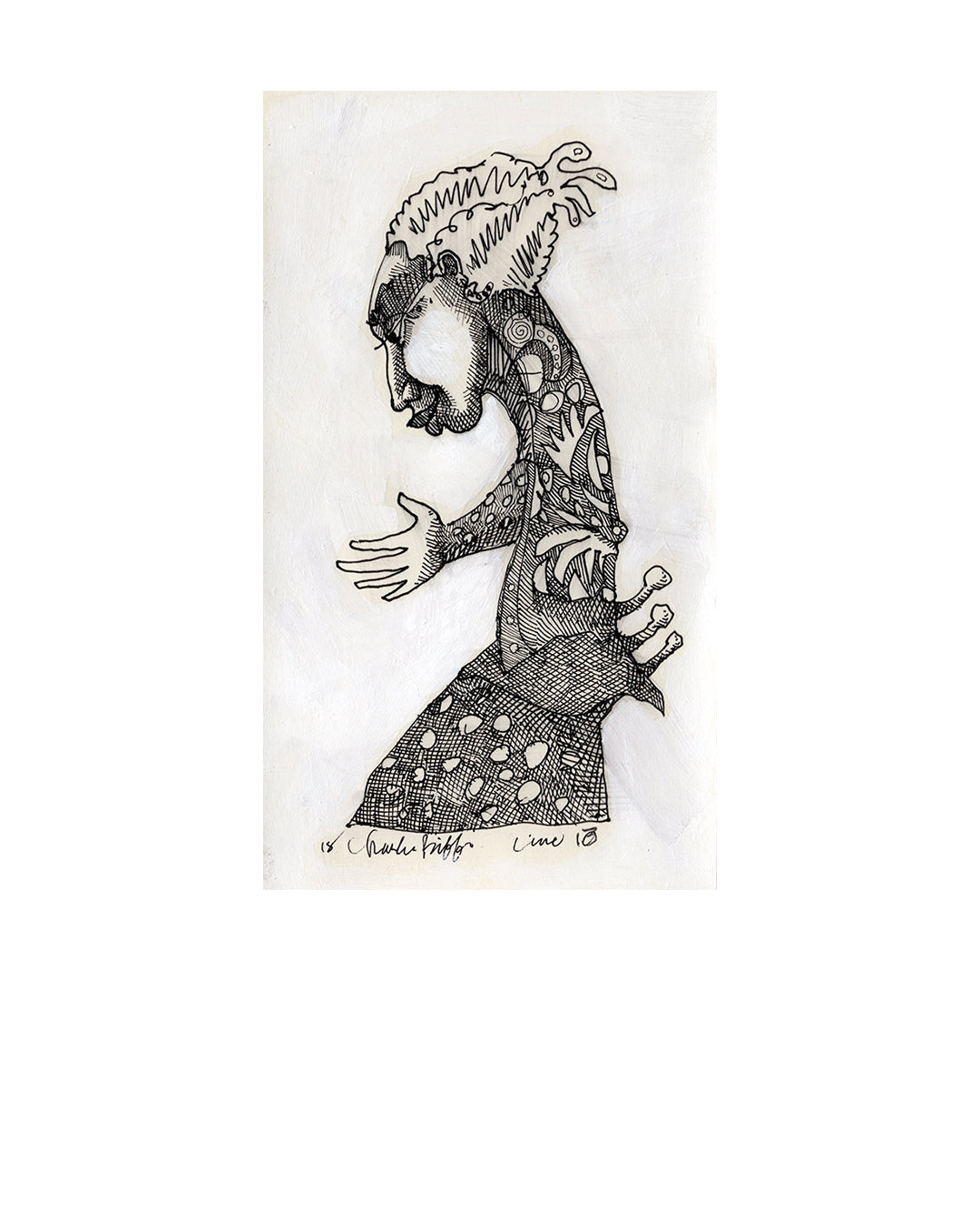 Line Drawing - 10 — original artwork by Charles A. Bibbs