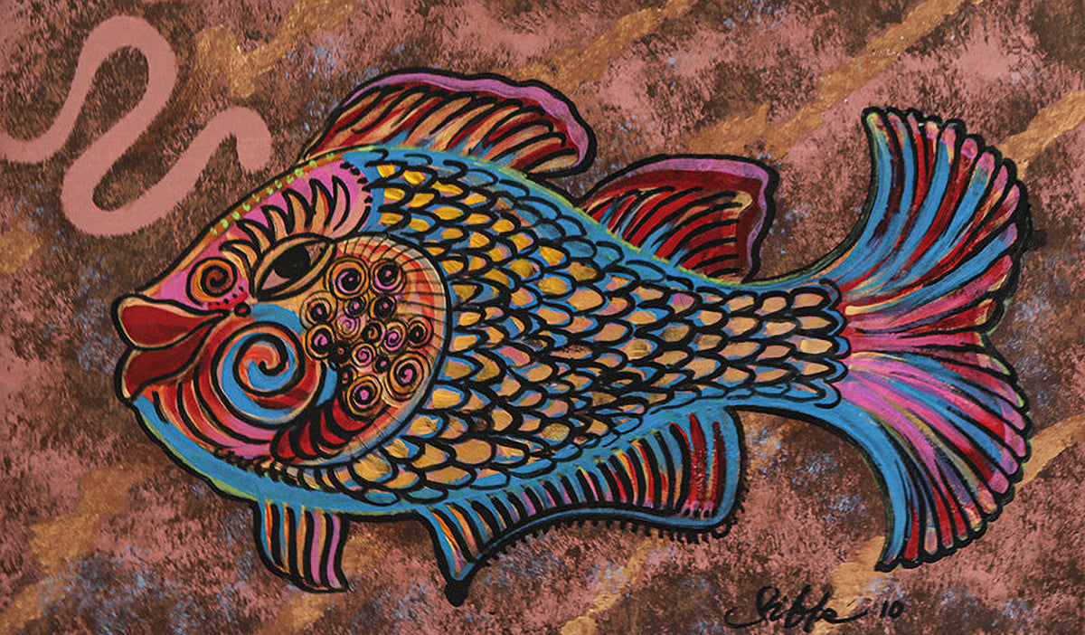 Detail of Fish Tale by Charles A. Bibbs