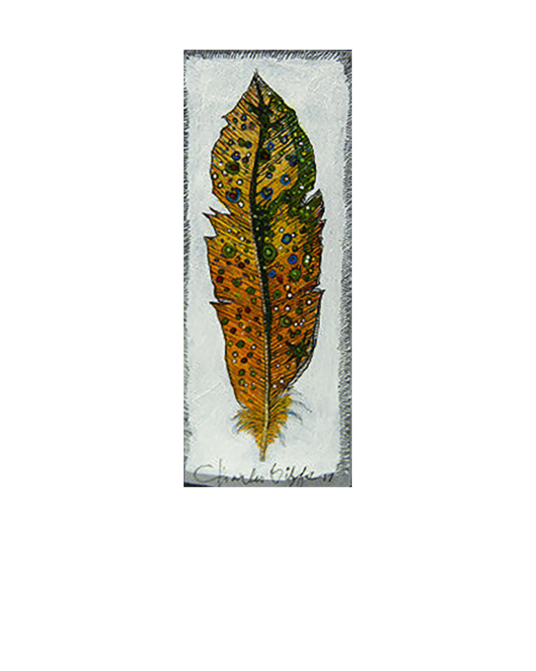 One Feather — original artwork by Charles A. Bibbs