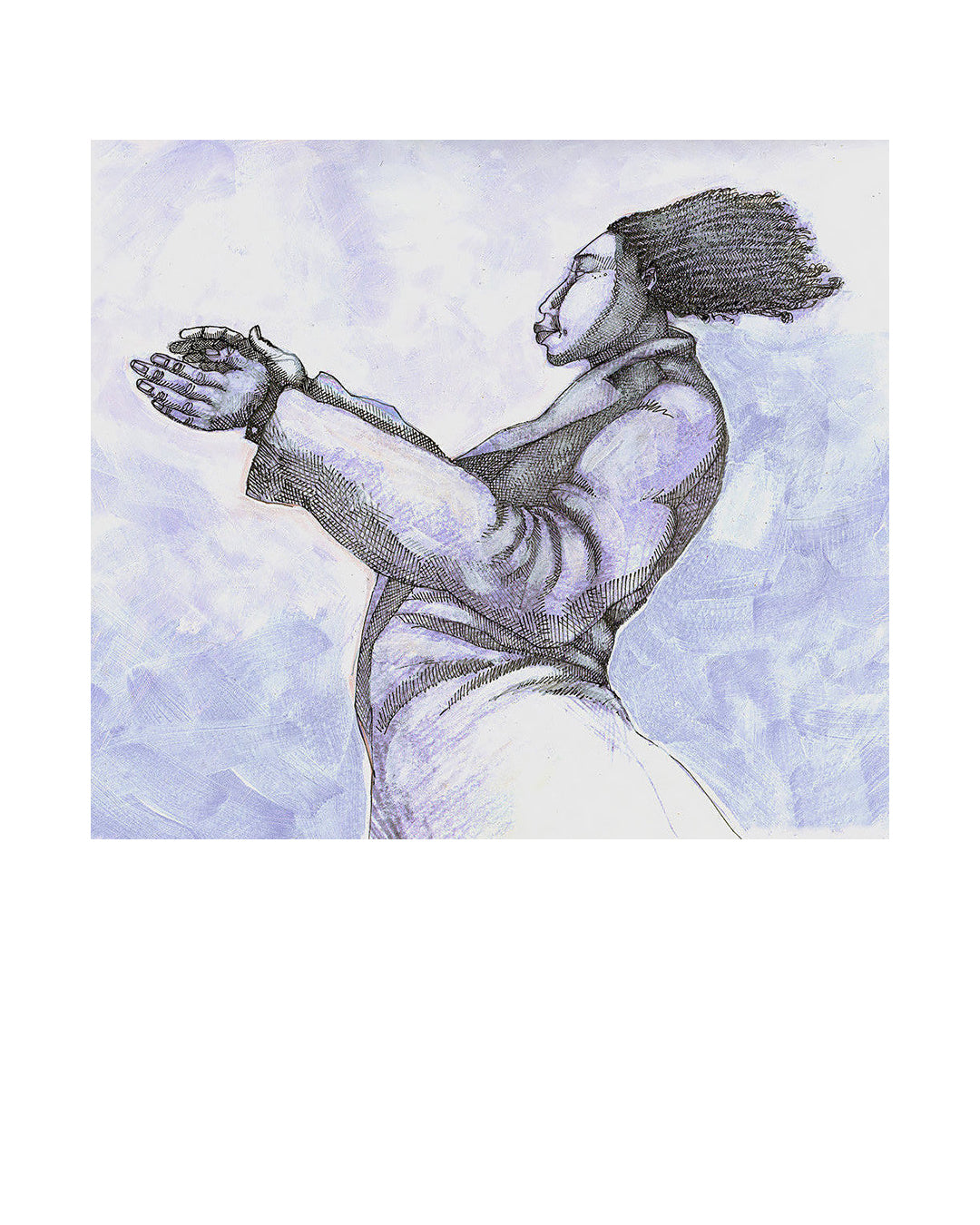 Clapping Hands — original artwork by Charles A. Bibbs
